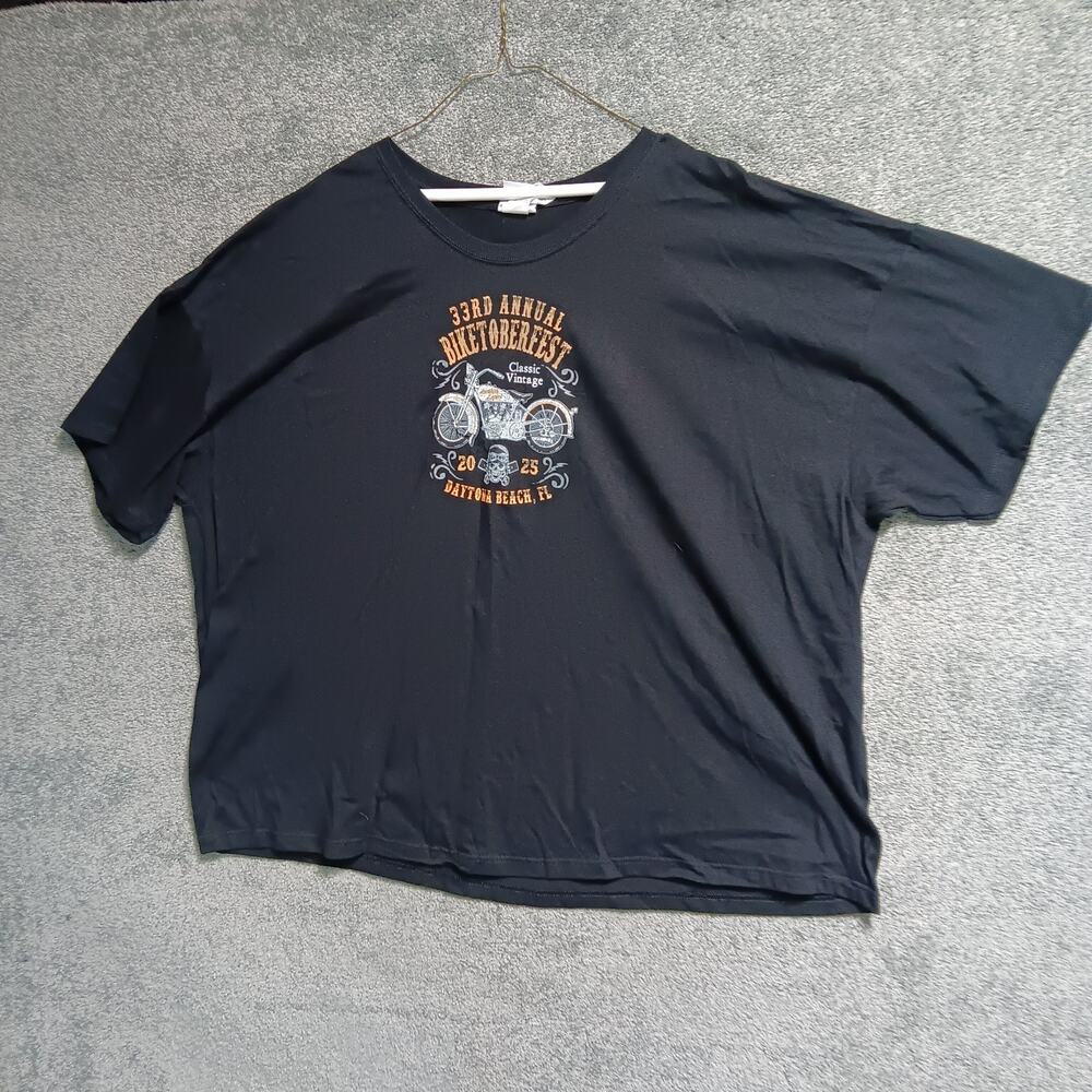 Biketoberfest 2025 T-Shirt 5XL Black Graphic Tee Motorcycle Biker